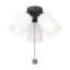 Visual Comfort Fan 3-light Dimmable Emile Ceiling Fan Light Kit in Midnight Black finish-1881264770