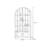 Modern White Iron Glass China Cabinet