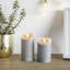 Grey LED Light Up Authentic Flame Candles-1122486959