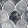 Seashell 14.63'' x 12.13'' Glass Fish Scale Mosaic Wall Tile