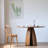 Nordic style solid wood round dining table.-102026073