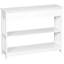 Console de couloir blanche, tiroir extra large et 2 tablettes, structure en lattes de bois à des fins décoratives, console de rangement supplémentaire avec large blanc, chic moderne