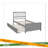 Twin Size Platform Bed With Trundle-1772600061