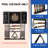 GSE Wooden Billiard Pool Cue Rack & Dartboard Cabiner Combination for 10 Pool Cue Sticks, Set of Pool Bllas, and Dart Board-88881569
