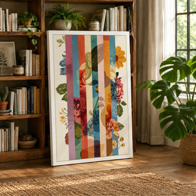 Striped Botanicals Botanical - Wrapped Canvas