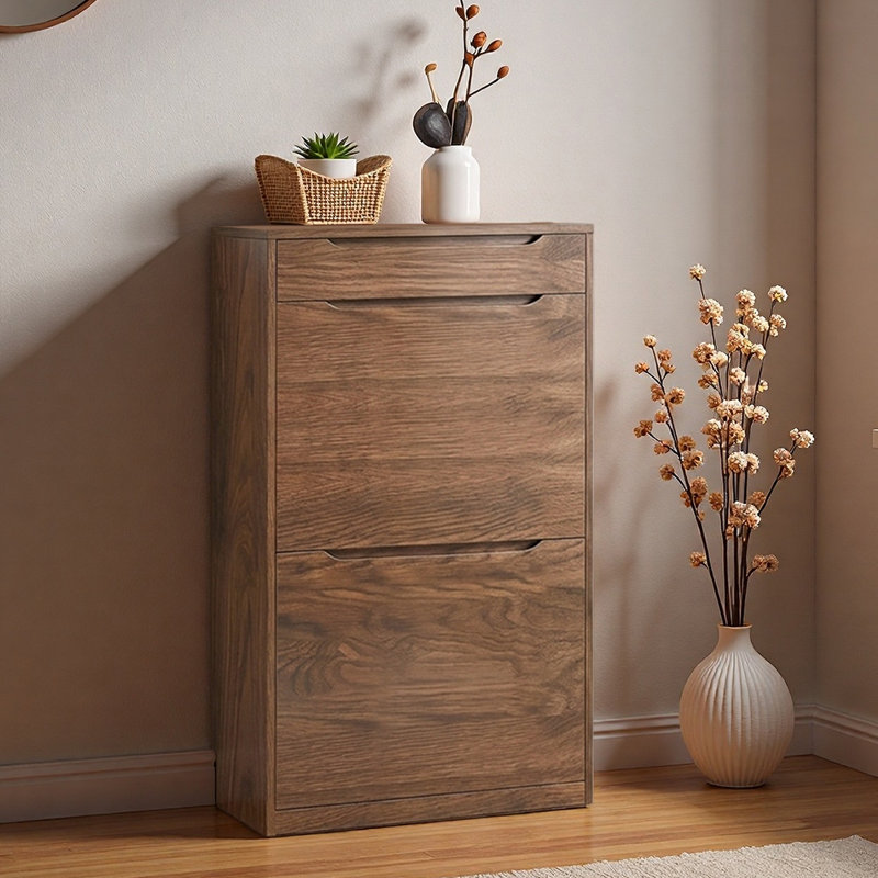 Manderly Shoe Storage Cabinet, 45.28" H x 23.62" W x 9.45" D