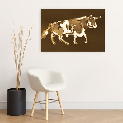 Impression sur toile, charling sépia