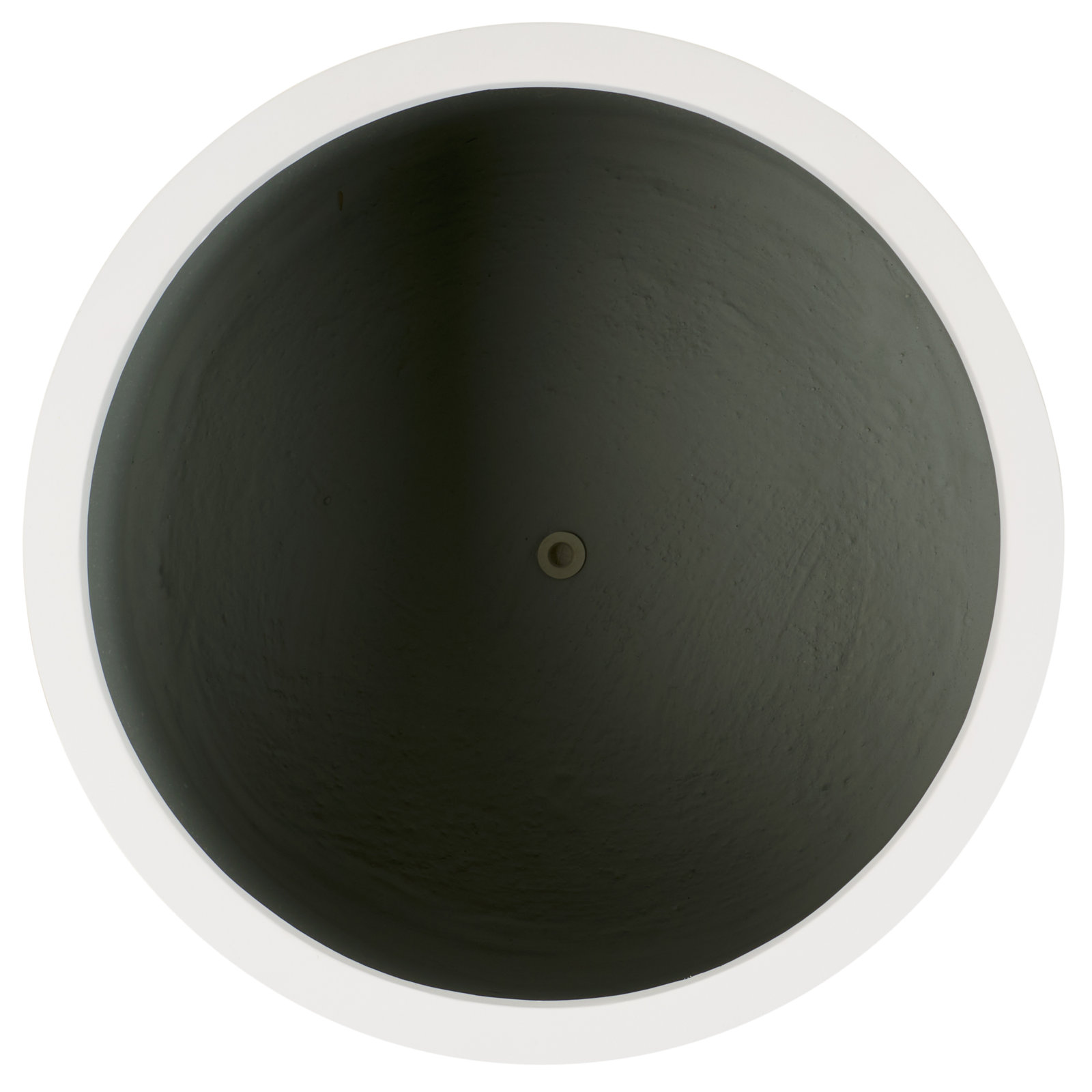 Mcguire Pot Planter, White, 12.9" H x 14.5" W x 14.5" D