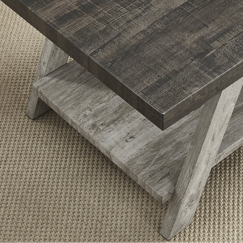 Table de bout Athens, Noir, H 22 po x l 14 po x P 23,5 po, Gris