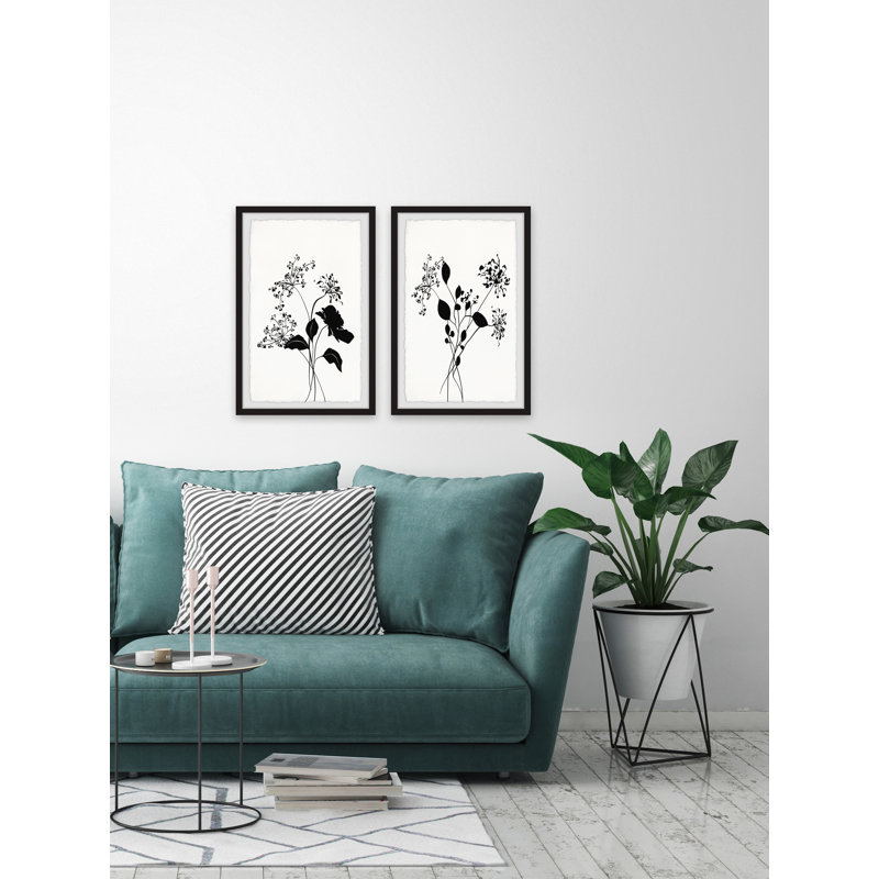 Fleur et bourgeons - 2 pièces, reproduction de cadre, L 20 po x H 30 po
