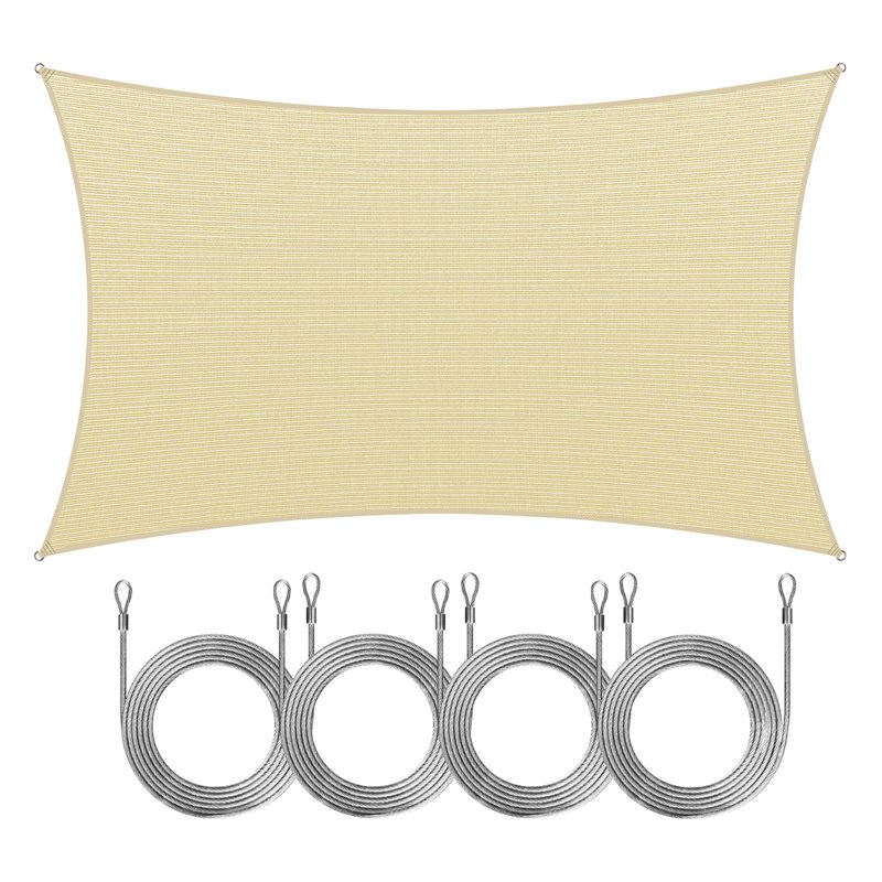 Voile d'ombrage Amgo, Beige, 8 pi x 14 pi