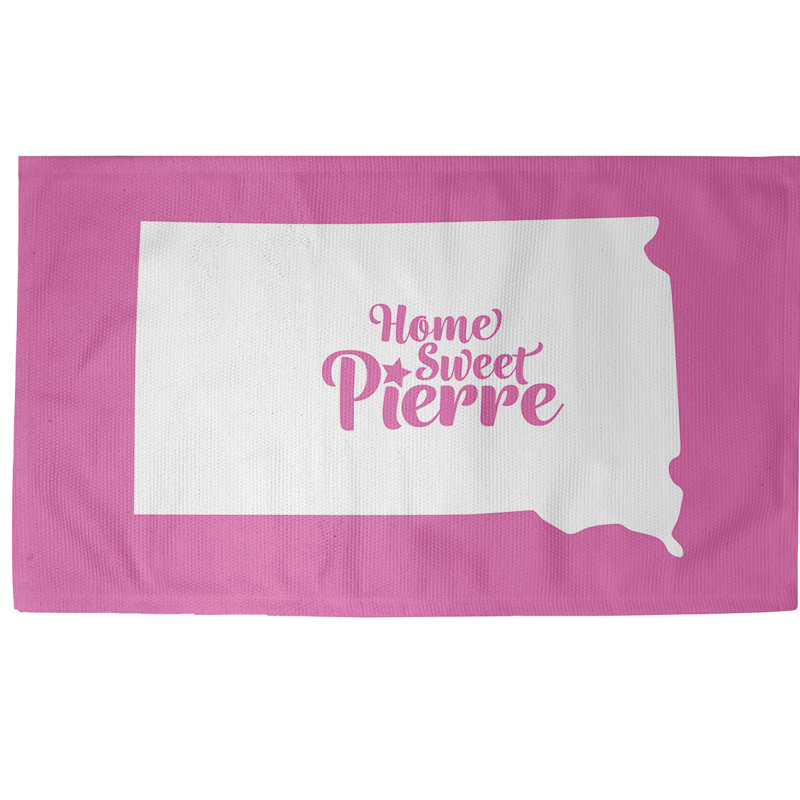 Tapis rose Pierre South Dakota, Rectangle 5 pi x 7 pi