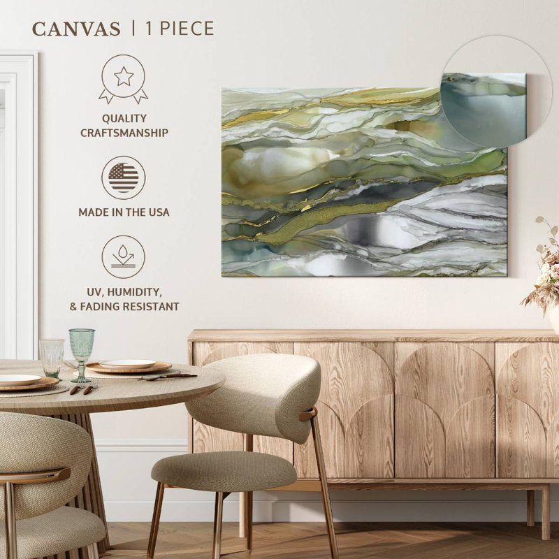 Avery Marbled Glass I, 34" H x 51" W