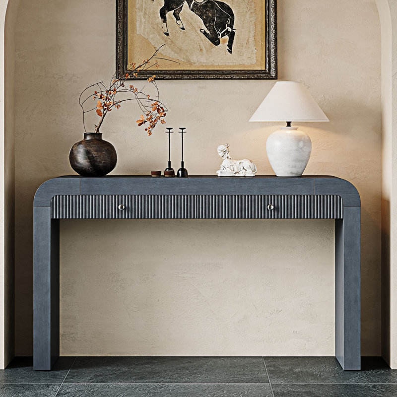 Canapé-lit Rustic Console, Bleu marine foncé