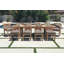 Monterey Outdoor 11 - Piece Teak Dining Set with Cushions-1453311303
