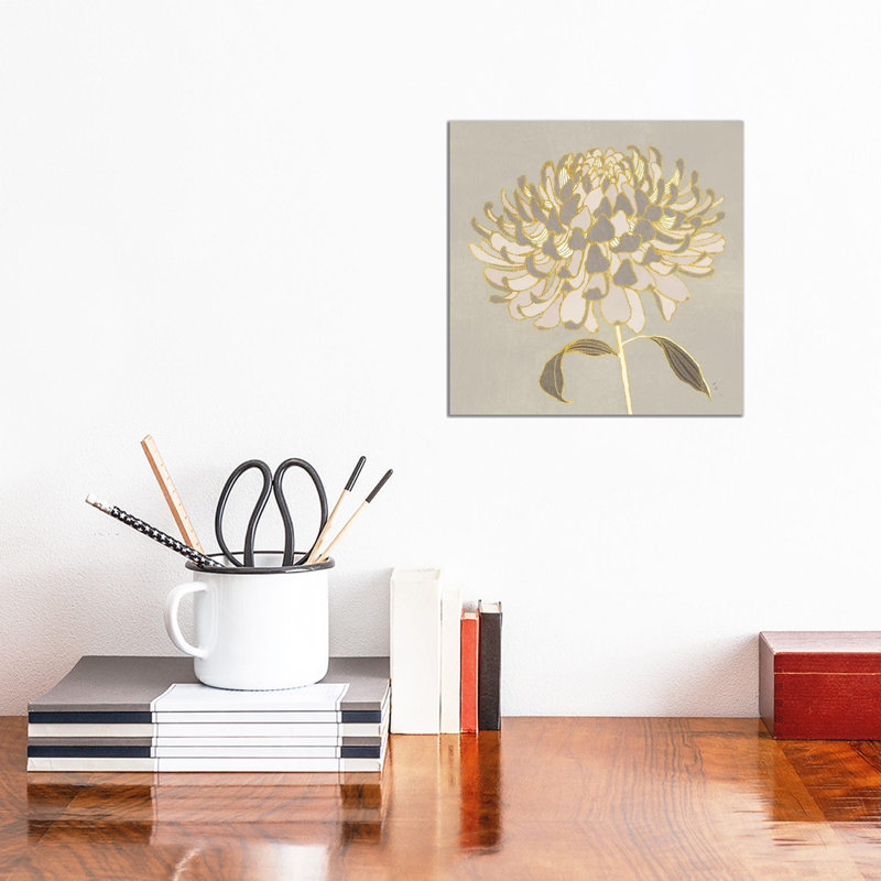Sarah's Garden Gatsby IV by Sarah Adams - Wrapped Canvas Painting, 30.48 cm H x 30.48 cm W