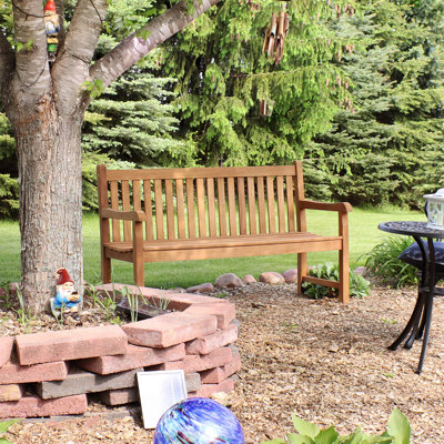 Banc de jardin en teck Heilman