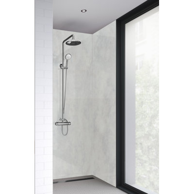 90mm W x 242mm H Decorative Wall Panel with Glass