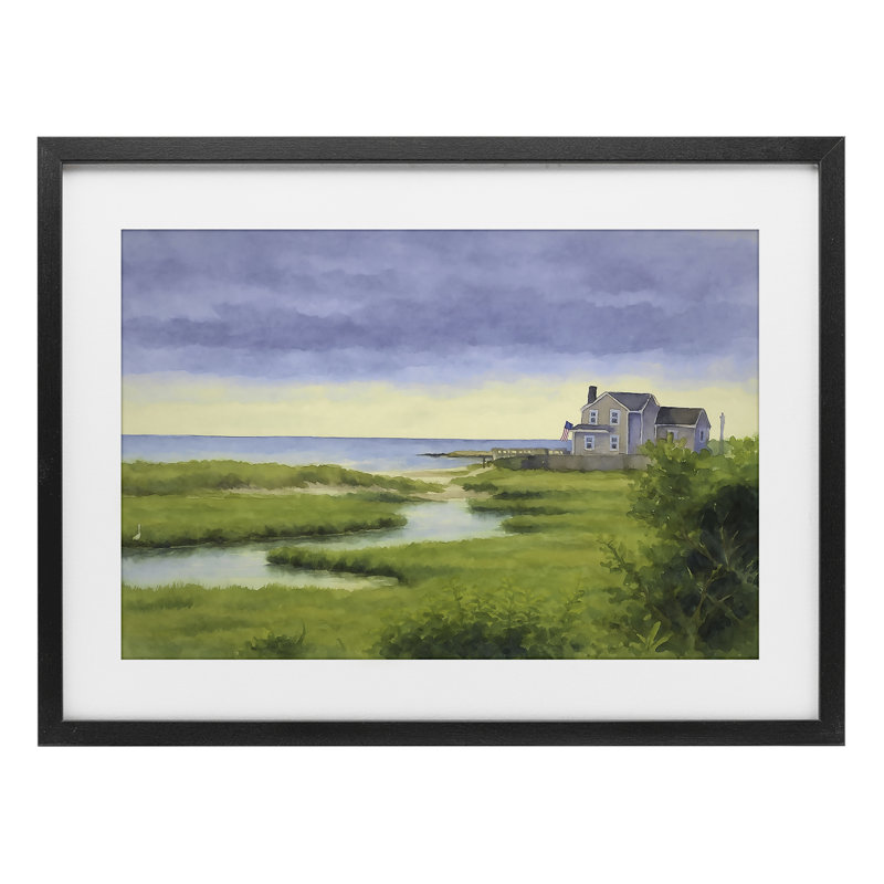 «Marshside Serenity on Cape», reproduction sous verre encadrée, design par Grotto Studios, H 17 po x l 23 po