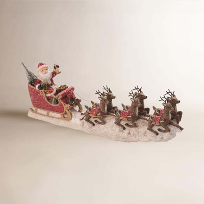 Traditions Santa on Sleigh Figurine