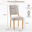 Chaise rembourrée moderne avec dossier sculpté en bois massif, chaise d'appoint Mid-Century pour salle à manger et cuisine-442385726