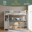 Lit mezzanine simple avec tiroirs et bureau-26910635