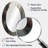 Abstract Delicate Brushstroke Painting V - Brown Oval Wall Mirror Decor-582733990