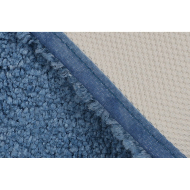 Tapis de bain Daanyal, Bleu foncé, H 0,4 po x l 31 po x L 55 po