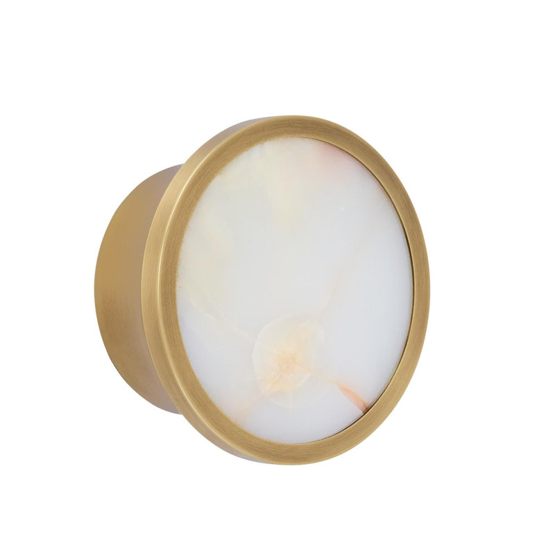 Louisa 1 - Light LED Flush Mount, Antique Brass