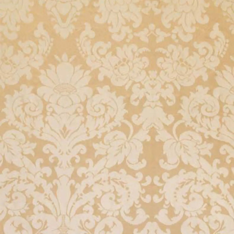 Hatfield Silk Damask Fabric, Taupe/Tan