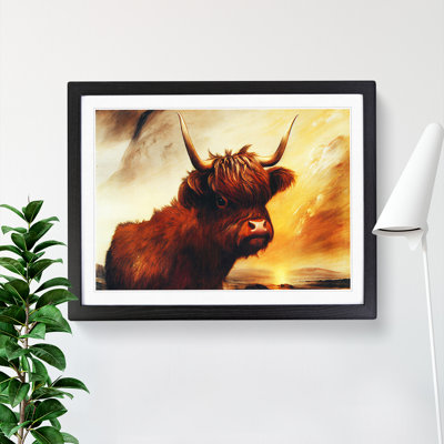 The Iconic Highland Cow - Single Picture Frame Print