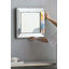 Miroir d'appoint 18 po x 18 po à finition argent vieilli, miroir mural de style traditionnel pour salon, entrée, bureau, chambre à coucher, couloir-1607660659