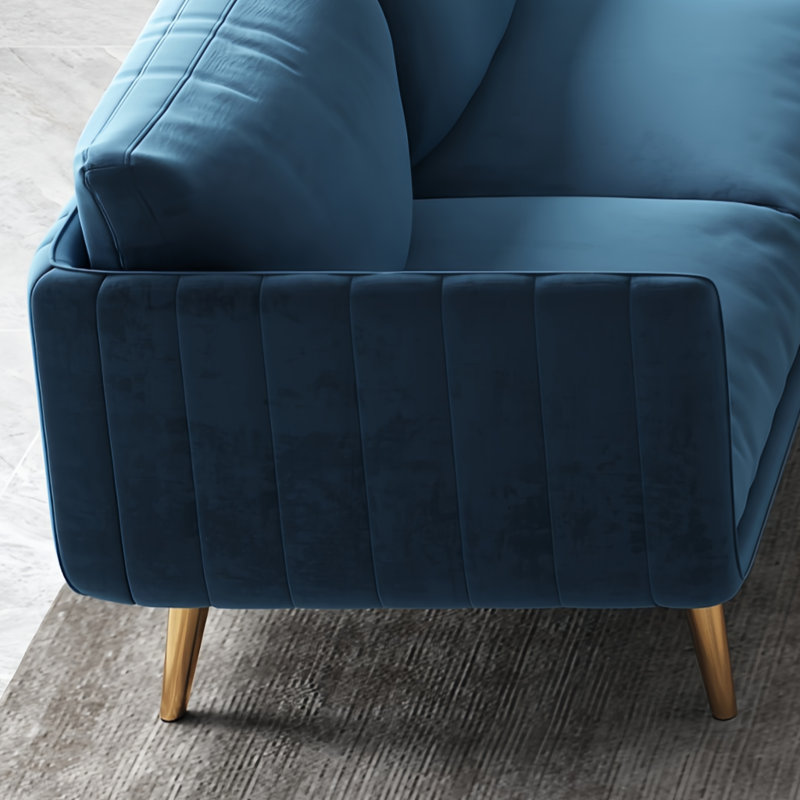 Modern Simple Sofa Upholstered 70.87'' Sofa, Blue