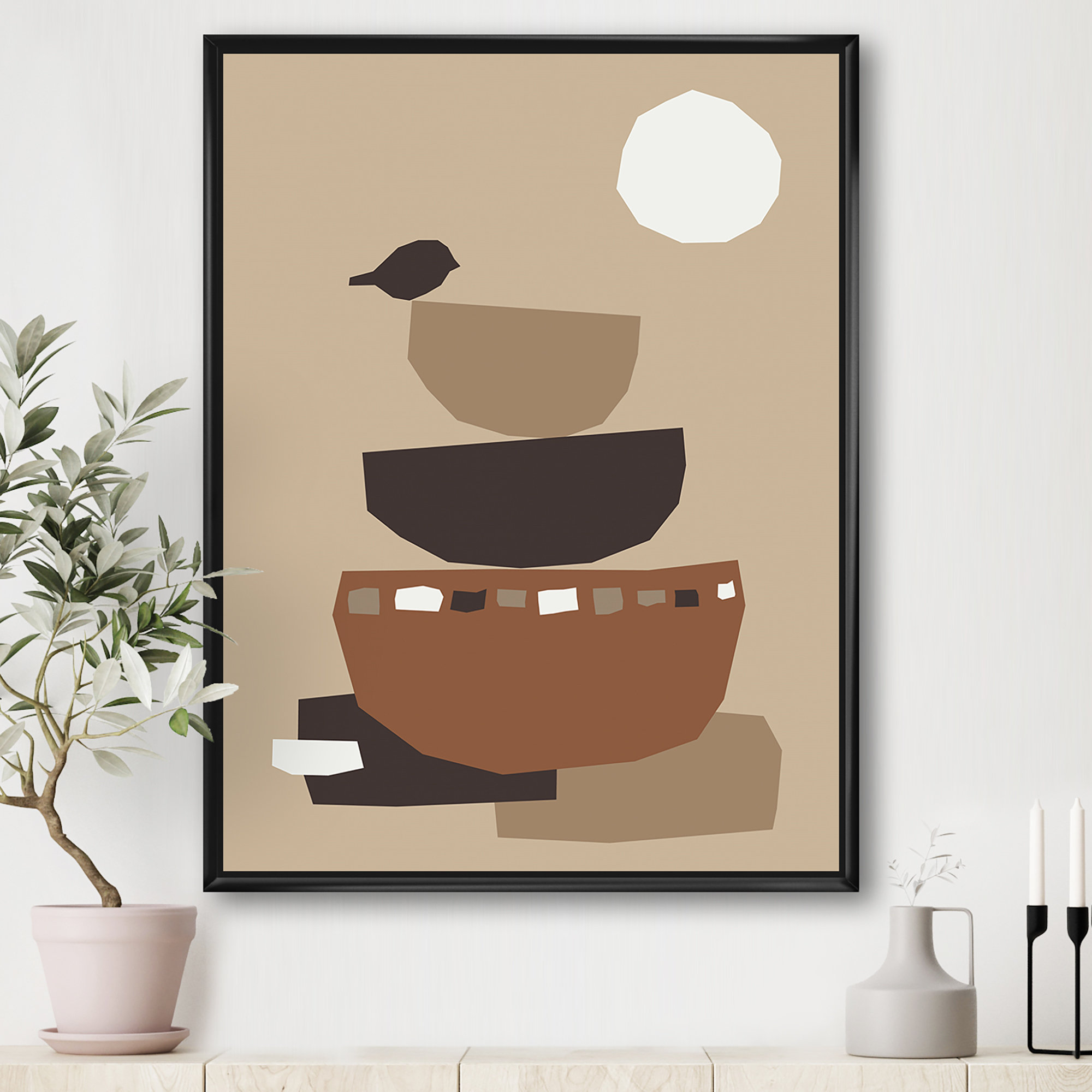Bless international Minimal Elementary Organic And Geometric Compostions  XXXXXII On Canvas Print | Wayfair