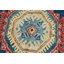 Tapis oriental en laine noué à la main beige / rouge / bleu