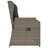 vidaXL Garden Bench Grey Poly Rattan-845075845