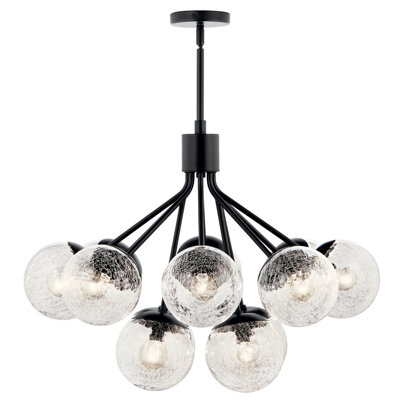 Steel Dimmable Globe Chandelier