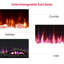 Dimplex Sierra Optiflame Media Wall Fire, Built-In, Wall Mounting or Freestanding, 3 sizes-103486780