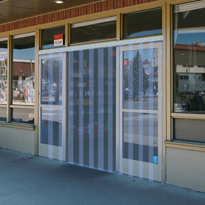 Strip Curtain, 164' Length x 8" Width x 0.08" Thickness, Clear PVC Smooth Curtain Strip Door Bulk Roll, Plastic Door Strips for Doorways of Supermarket, Garage, Warehouse, Barn, Pet Animal House