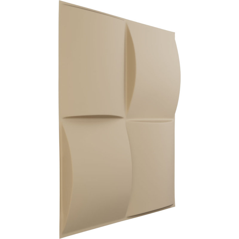 Panneau mural décoratif 3D Smith EnduraWall, Beige fumé satiné UltraCover