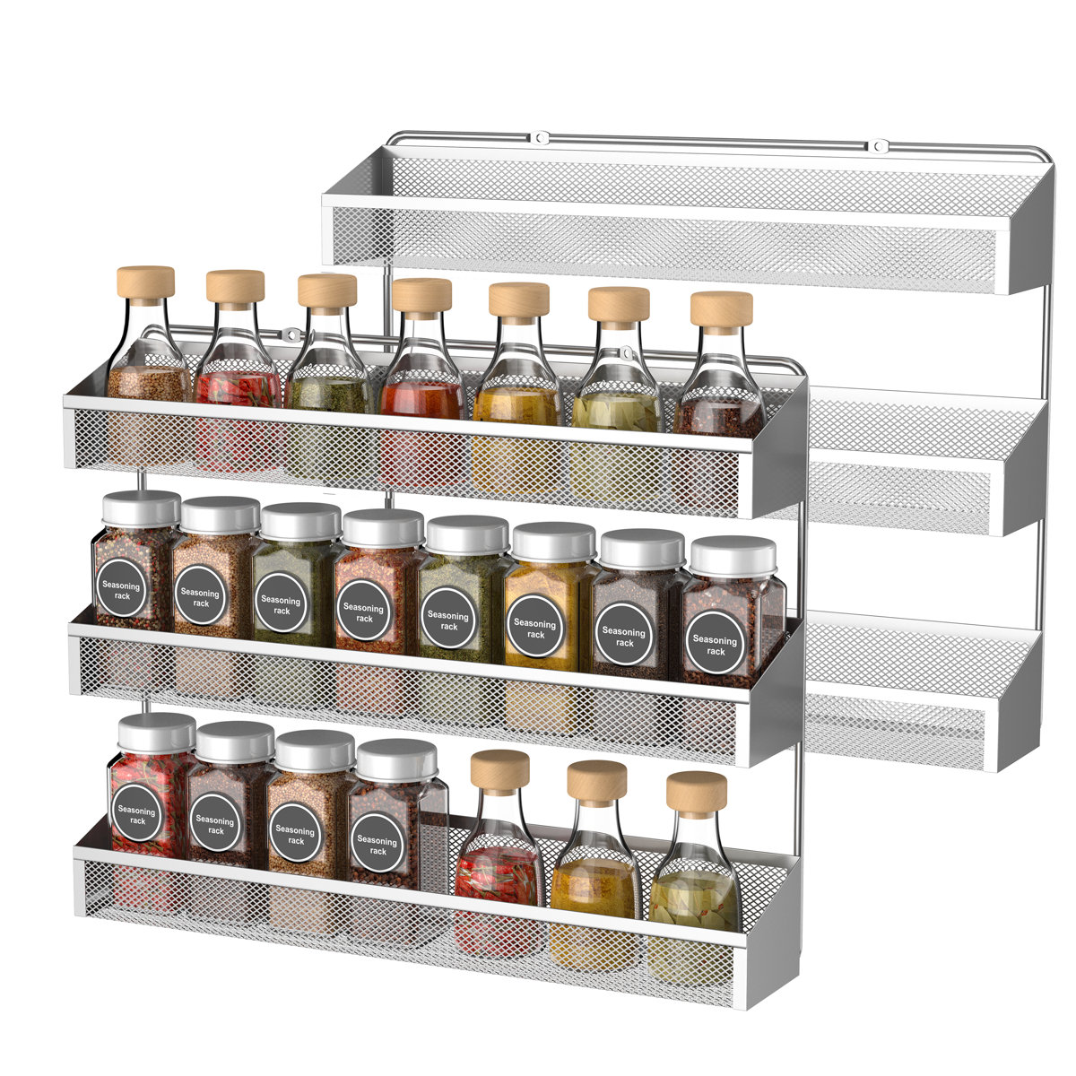 Wall Spice Rack (Set of 2)