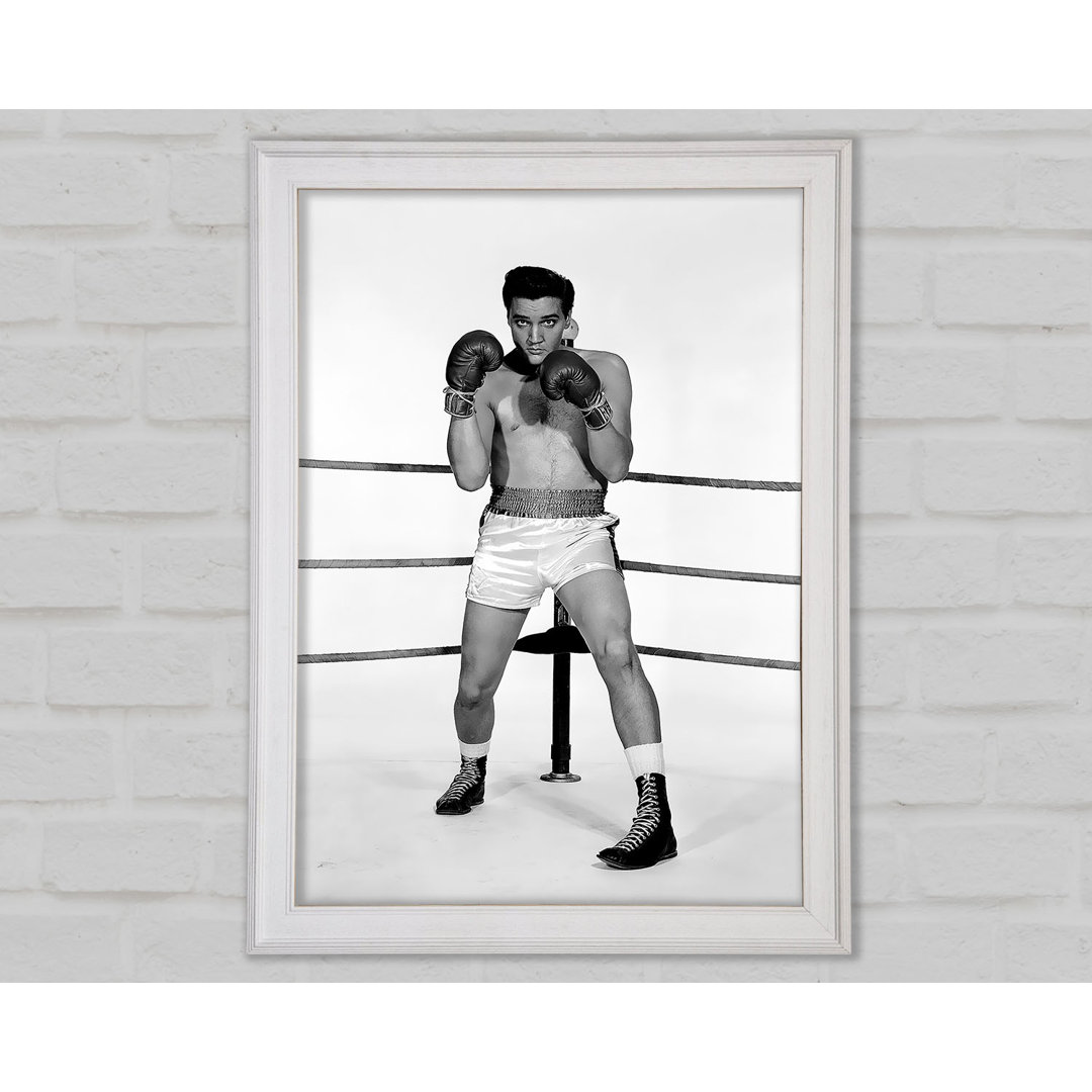 Elvis Presley Boxing Kid - Einzelner Bilderrahmen Kunstdrucke