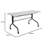 Resin Multipurpose Flip Training Table With Locking Casters For Home And Office, 5 Feet