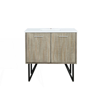 36 po X P 20 po Meuble-lavabo D avec comptoir en quartz blanc