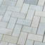 0.94" x 1.96" Marble Mosaic Wall Tile