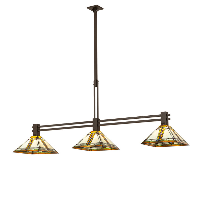 72" Long Nevada 3 Light Island Pendant