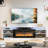 70'' Fireplace Tv Stand For Tvs Up To 80" With 36" Electric Fireplace, Led Light Entertainment Center For Living Room, Bedroom-597877170