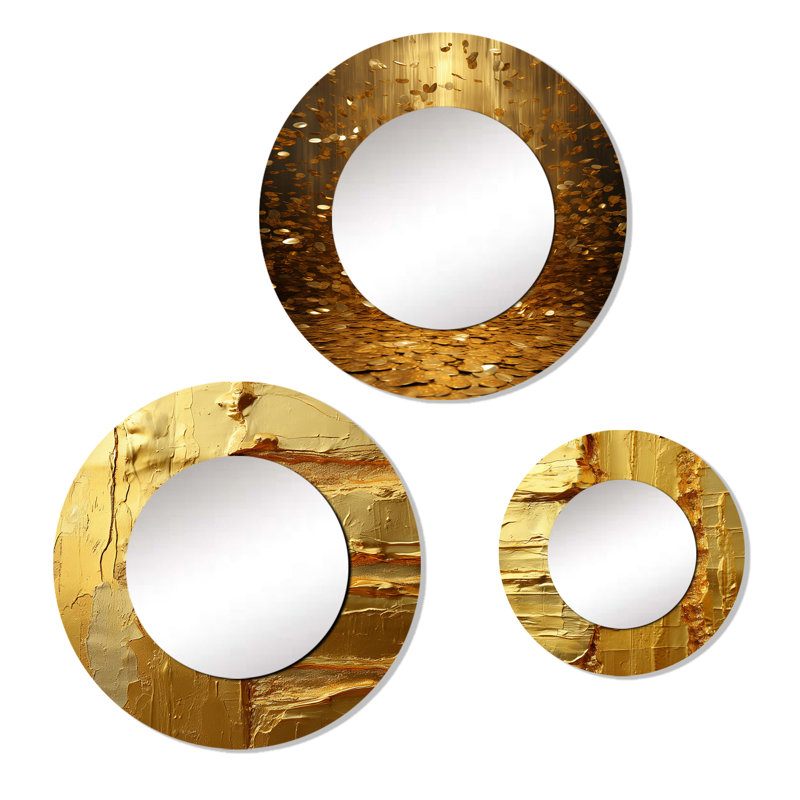 Hogansville Metal Round Mirror