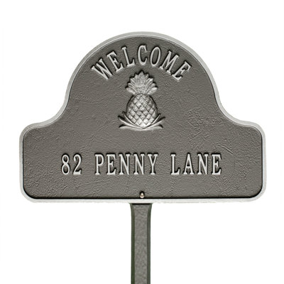 2-Line Lawn Address Sign