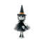Squelette noir debout (paquet de 8)